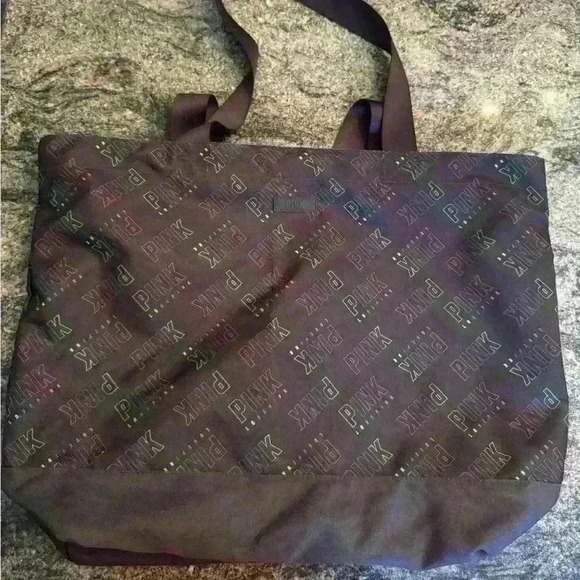 VS PINK Rainbow Large Tote Bag - Picture 1 of 3